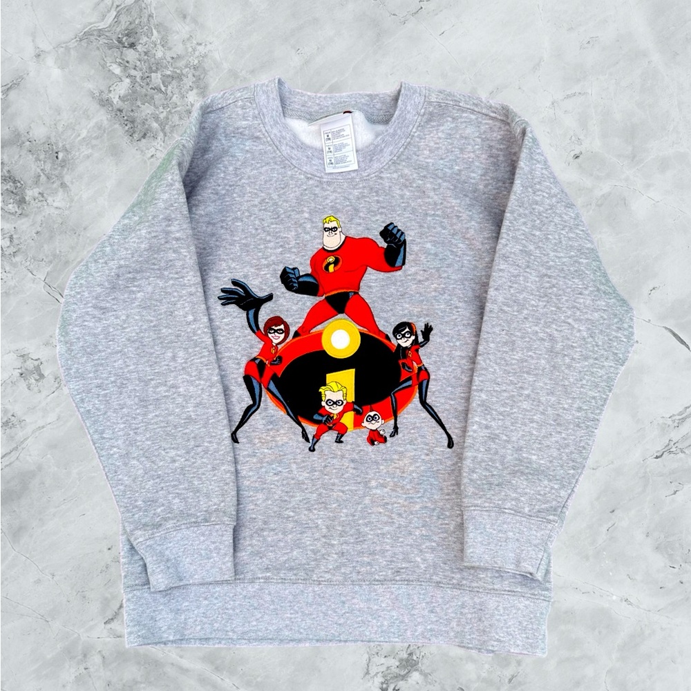 Authentic Disney Store Exclusive Kids The Incredibles Crew Neck Sweater Size M